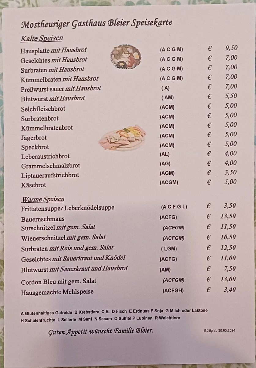 Speisekarte photo 1
