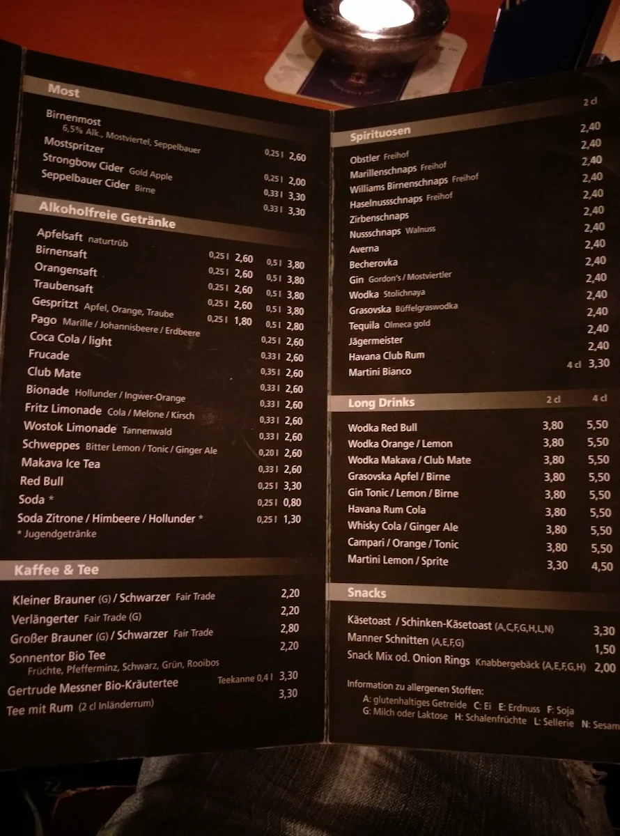 Speisekarte photo 2