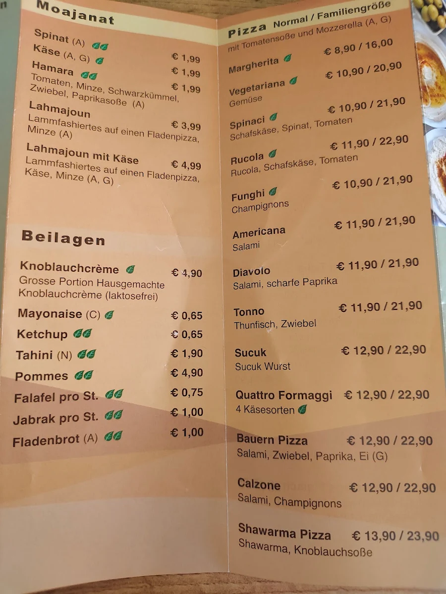 Speisekarte photo 2