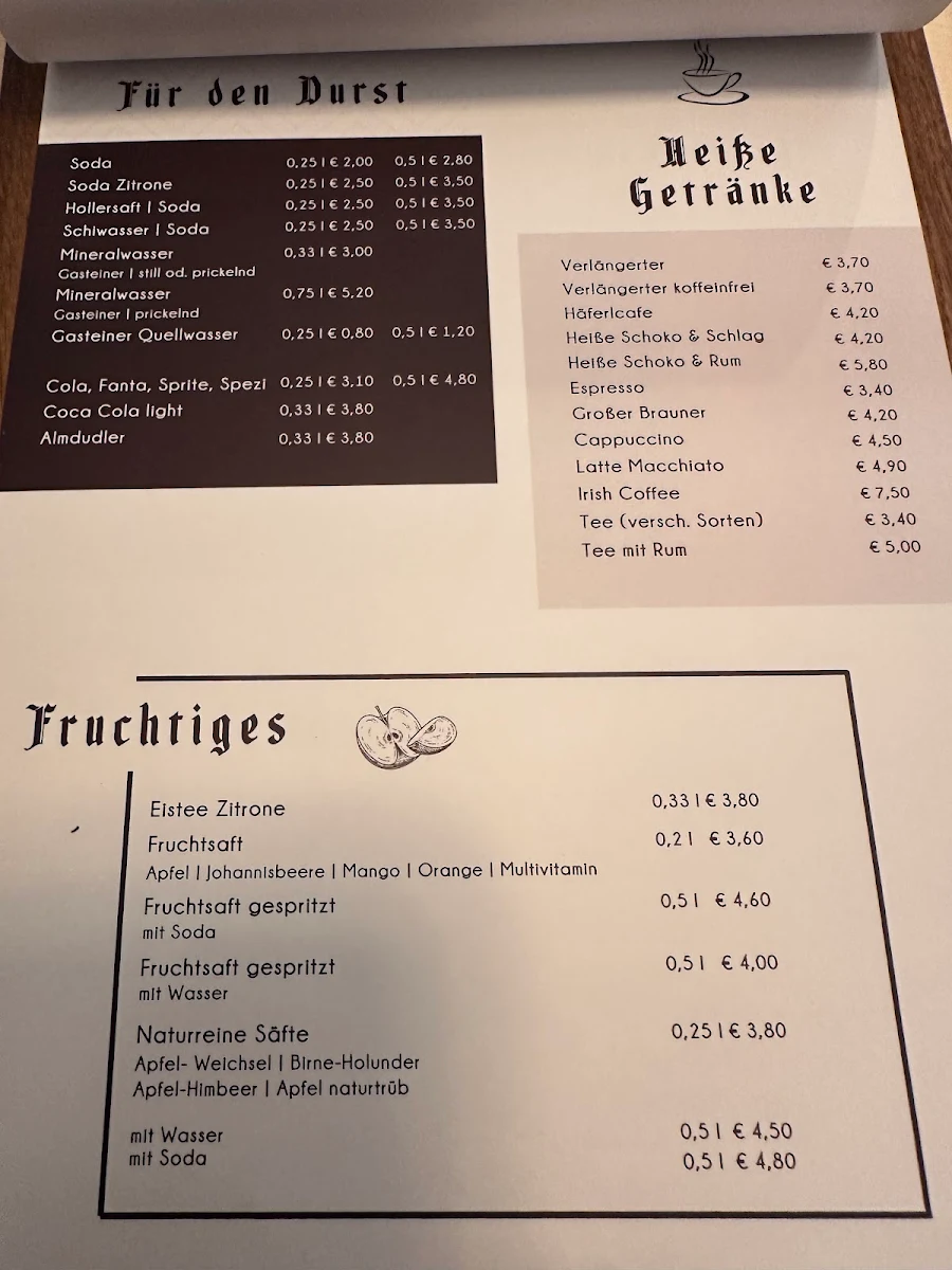 Speisekarte photo 2