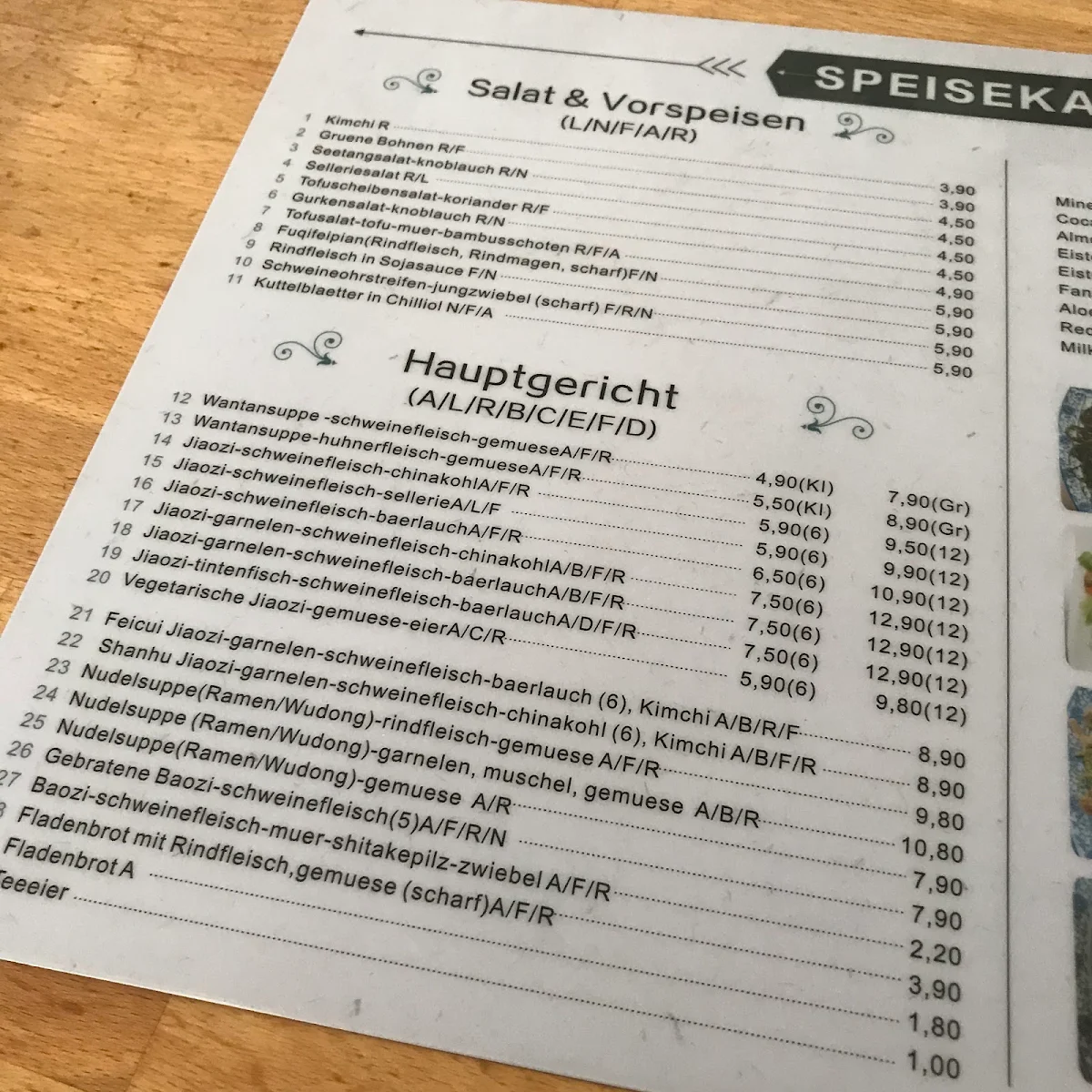 Speisekarte photo 10