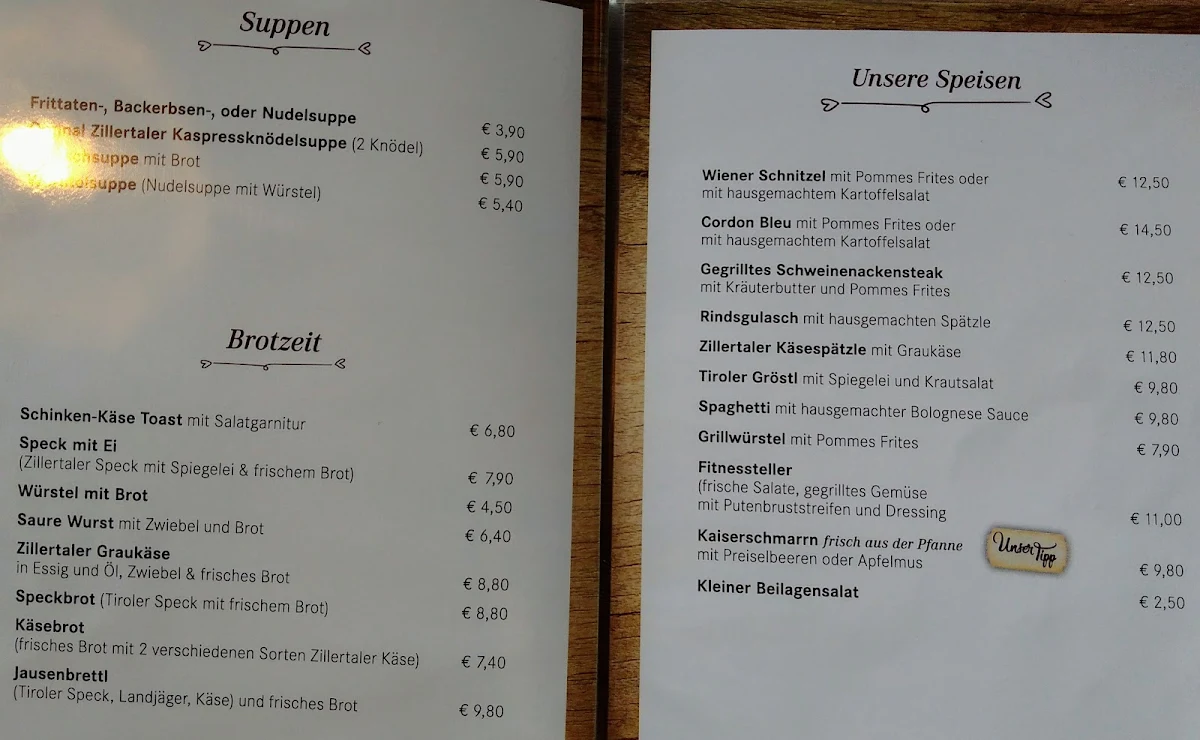 Speisekarte photo 2