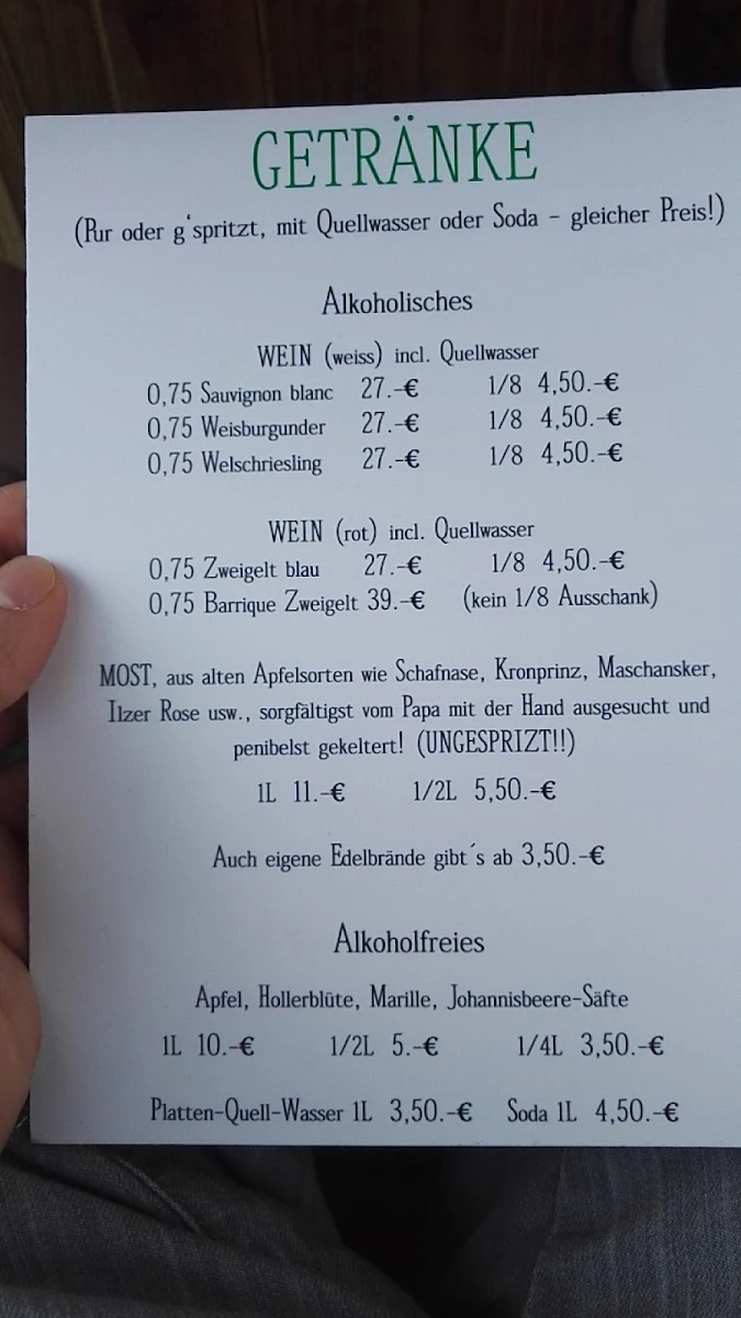 Speisekarte photo 2