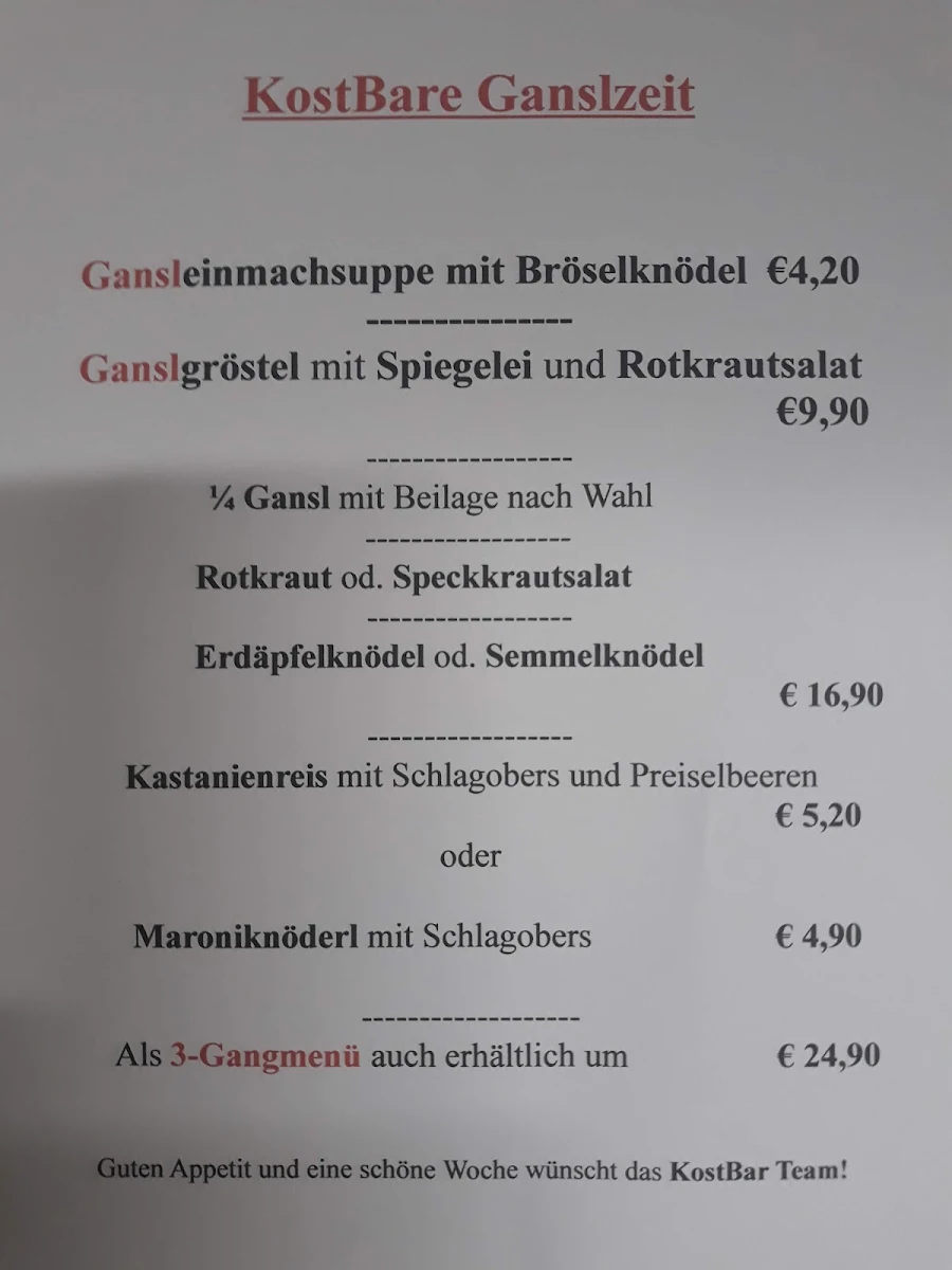 Speisekarte photo 5