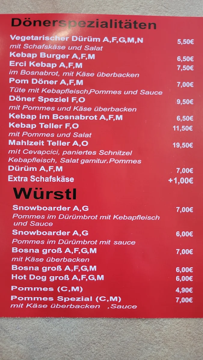 Speisekarte photo 1