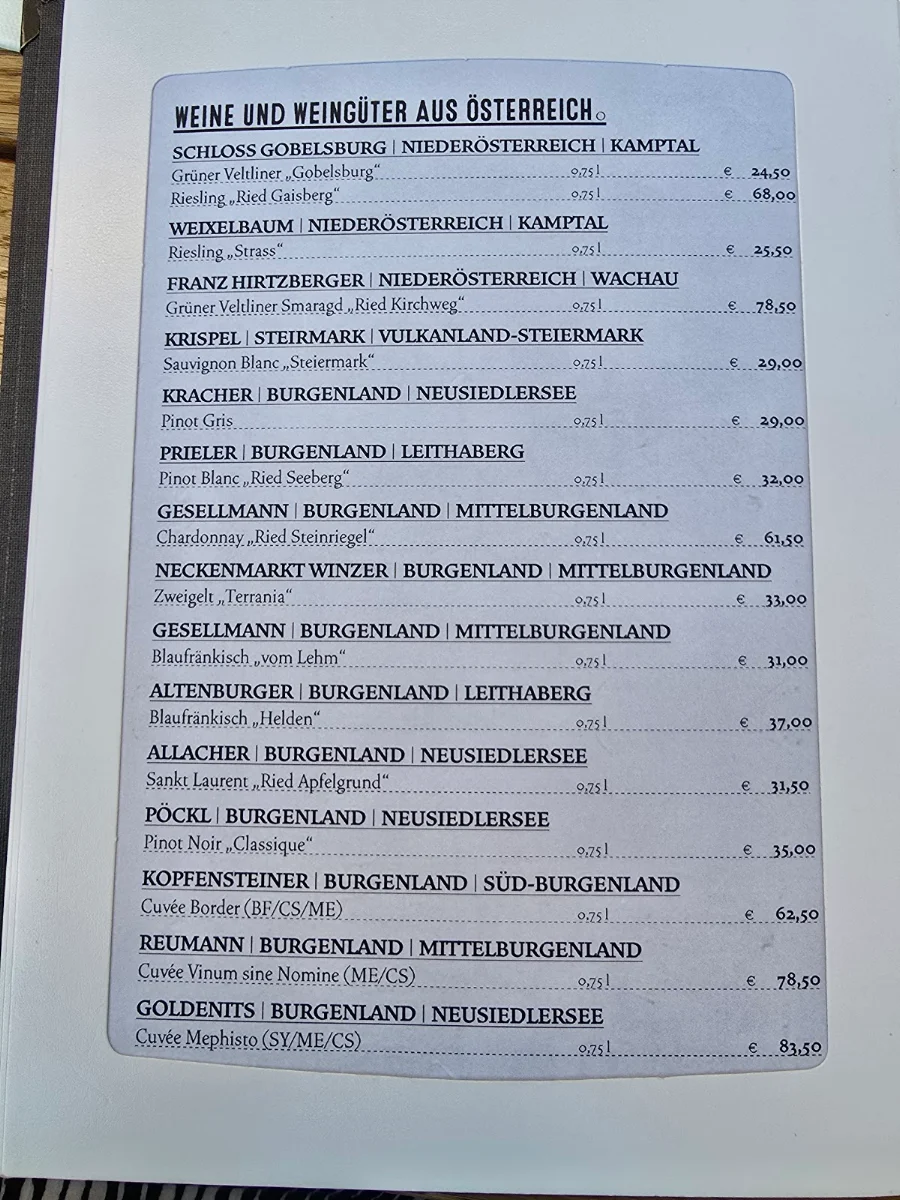 Speisekarte photo 1