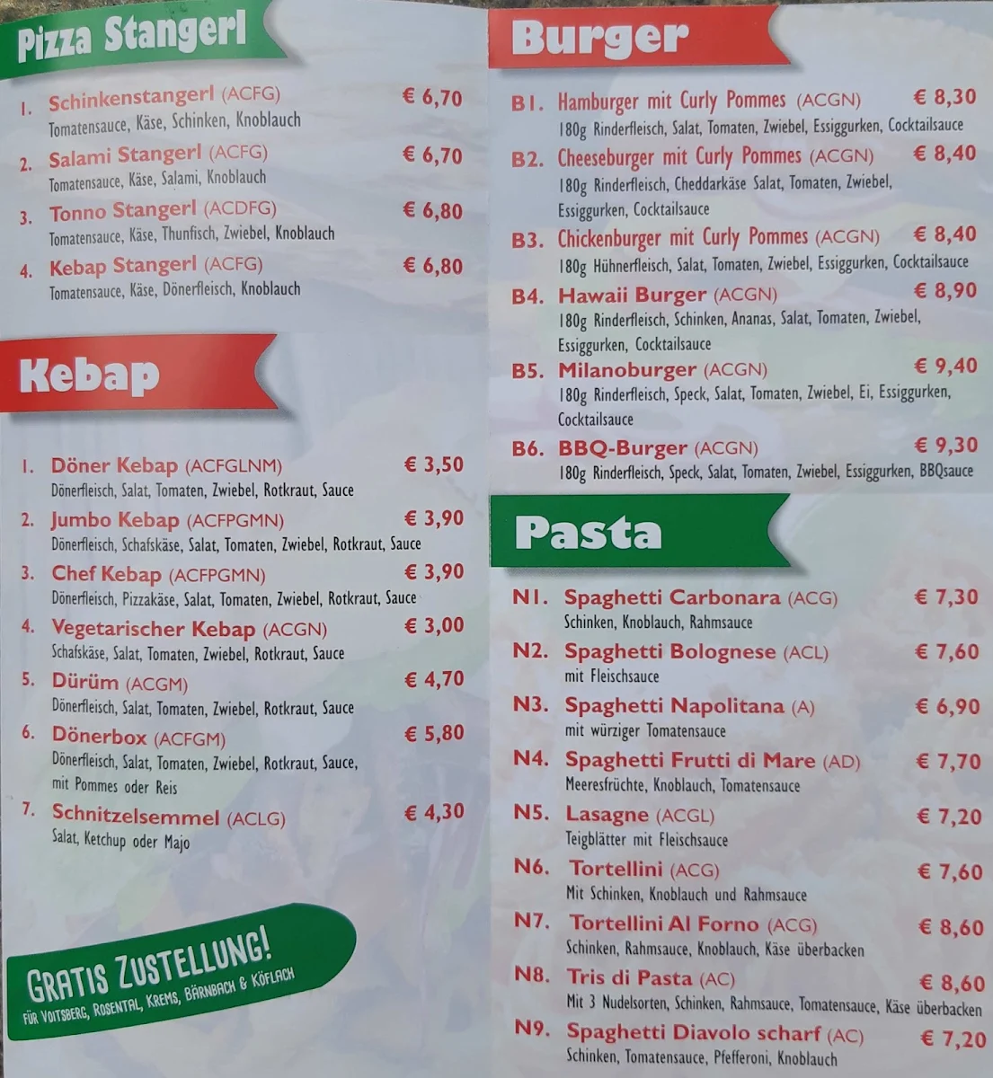 Speisekarte photo 1