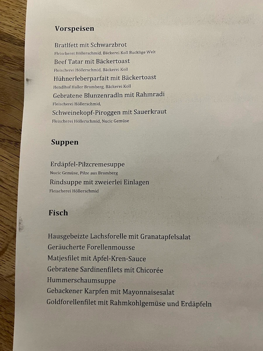 Speisekarte photo 1