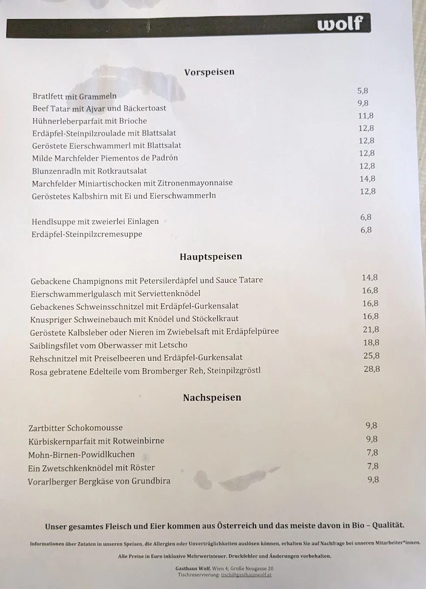 Speisekarte photo 4