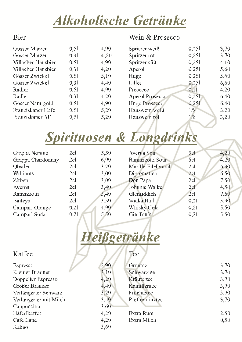 Speisekarte photo 1