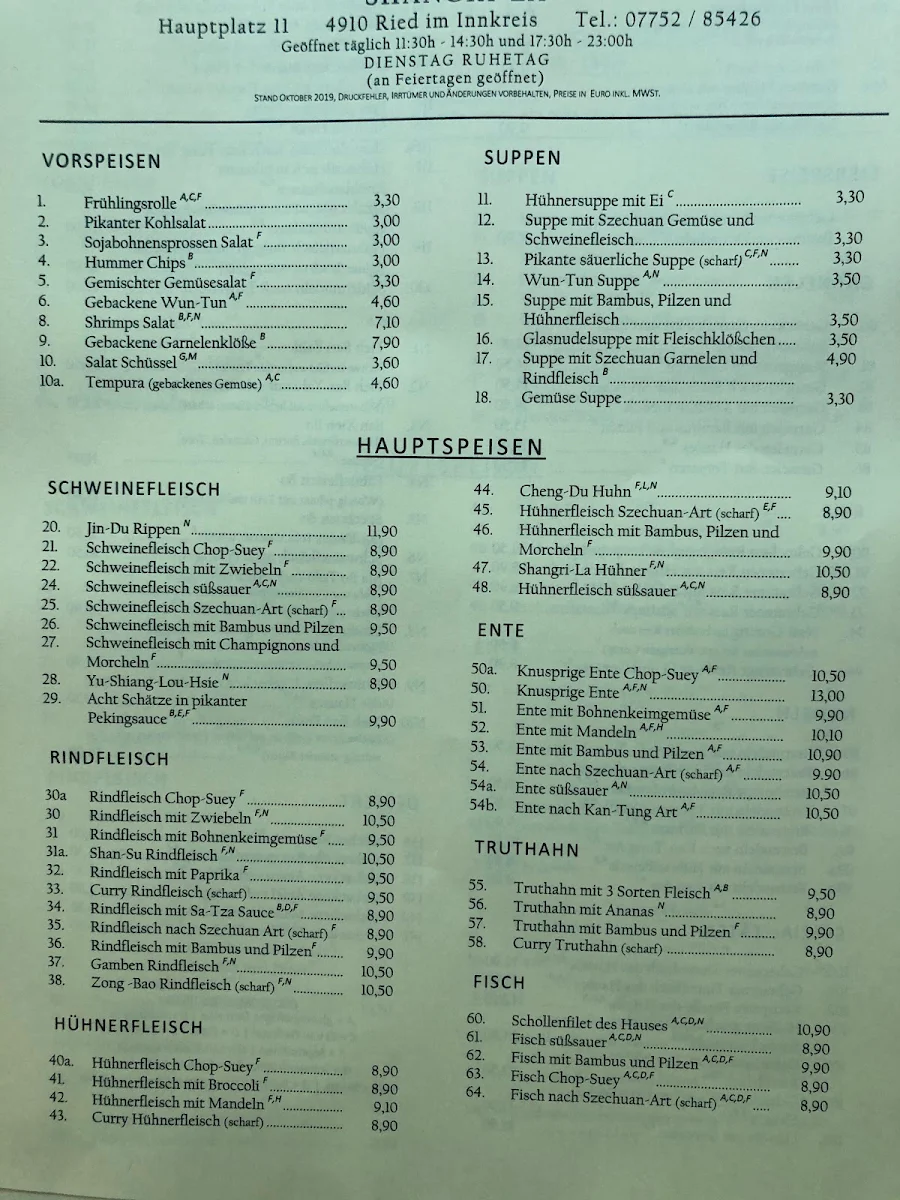 Speisekarte photo 2