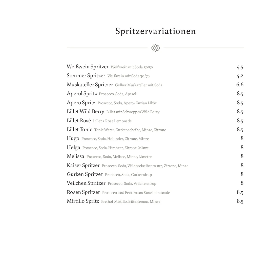 Speisekarte photo 5