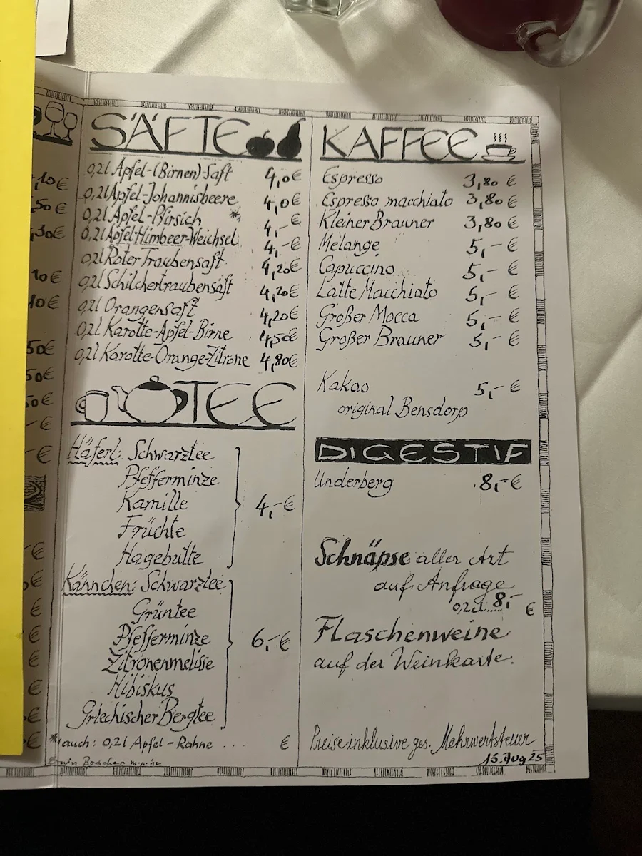 Speisekarte photo 1
