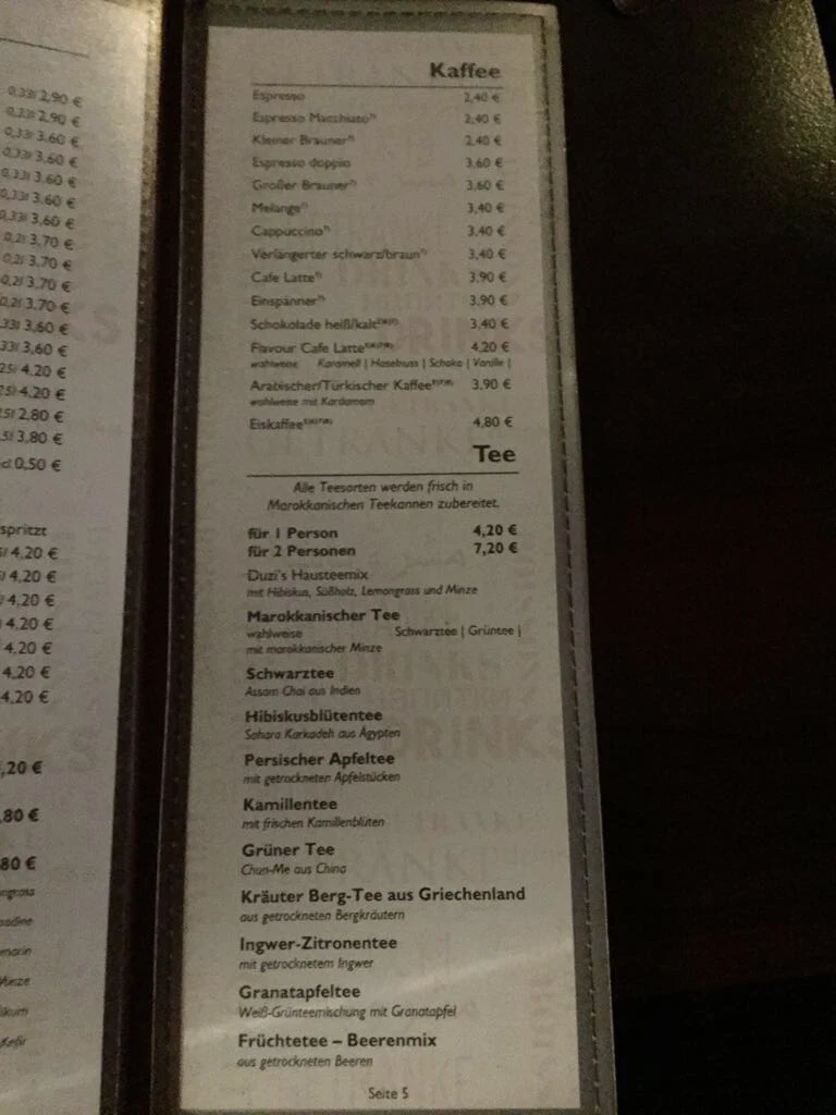 Speisekarte photo 9