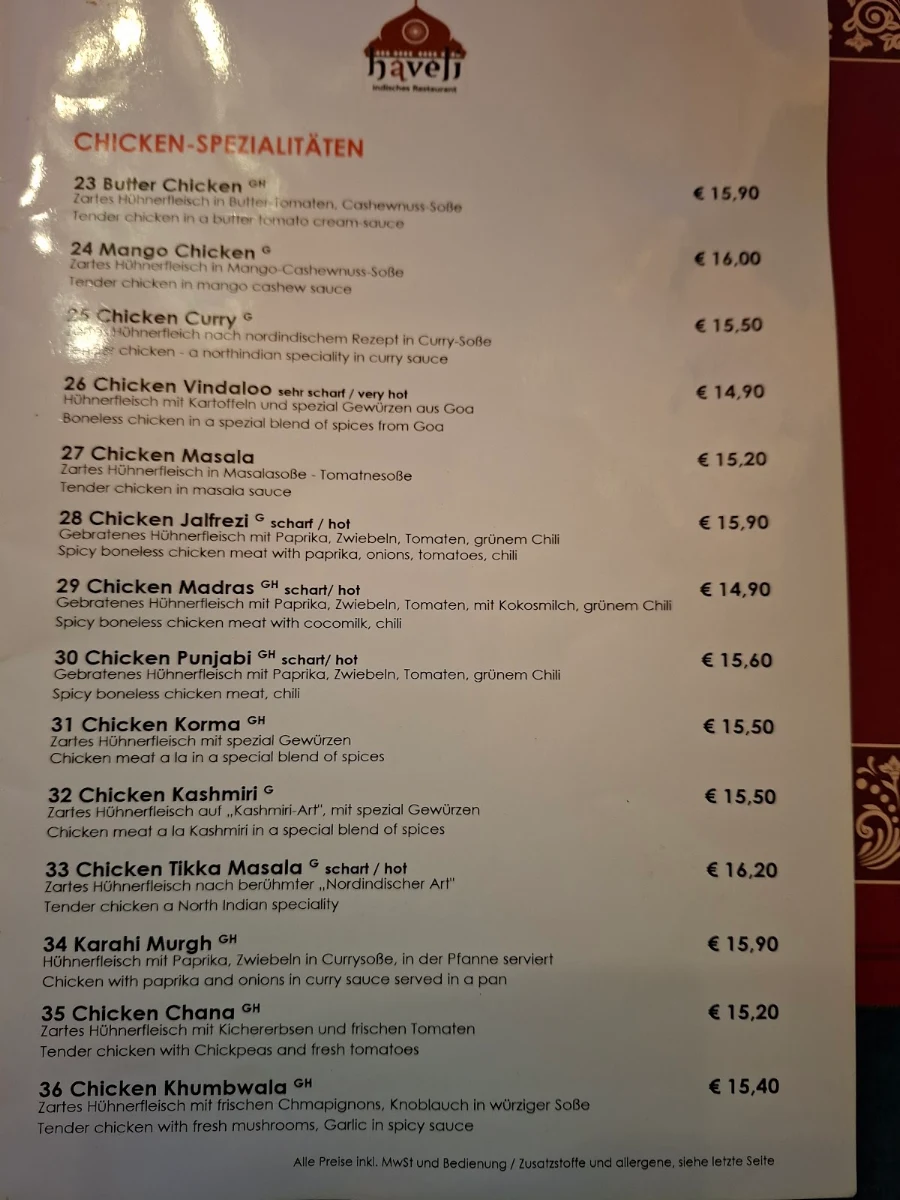 Speisekarte photo 1