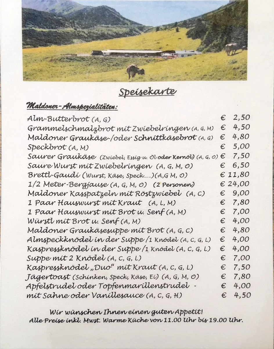 Speisekarte photo 2