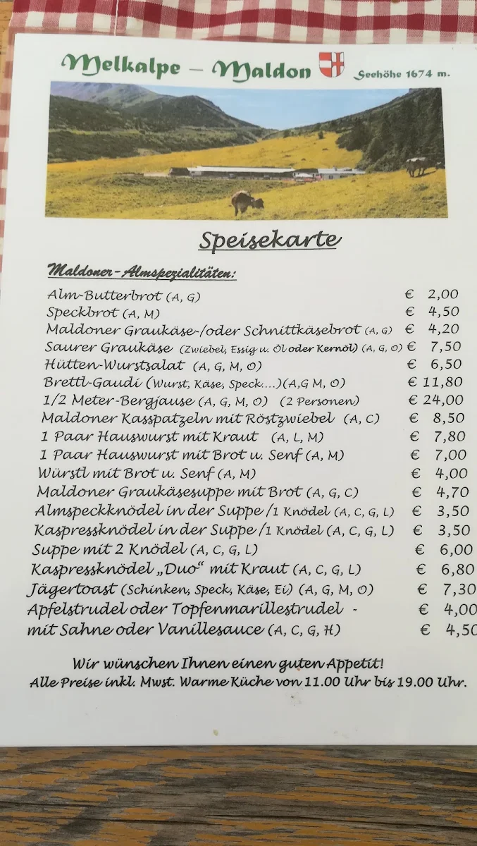 Speisekarte photo 5