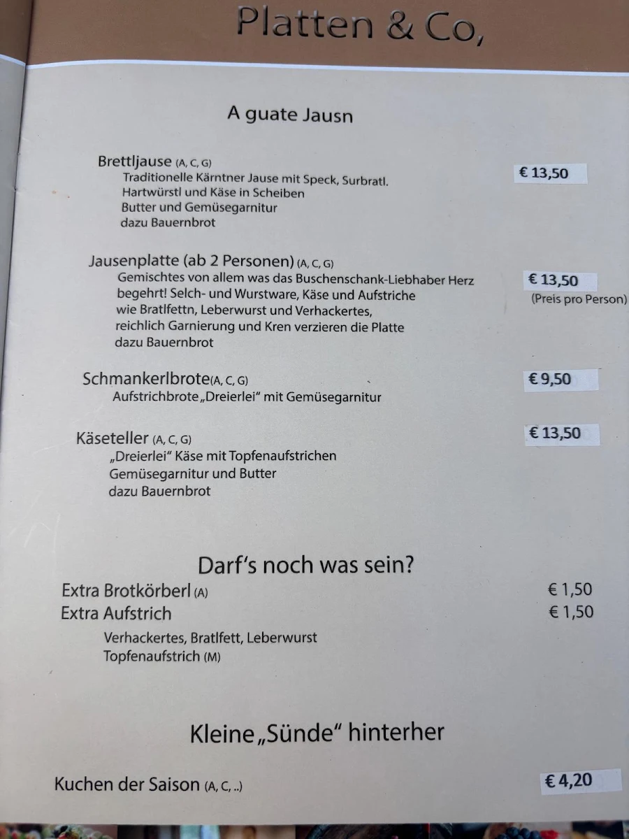 Speisekarte photo 1