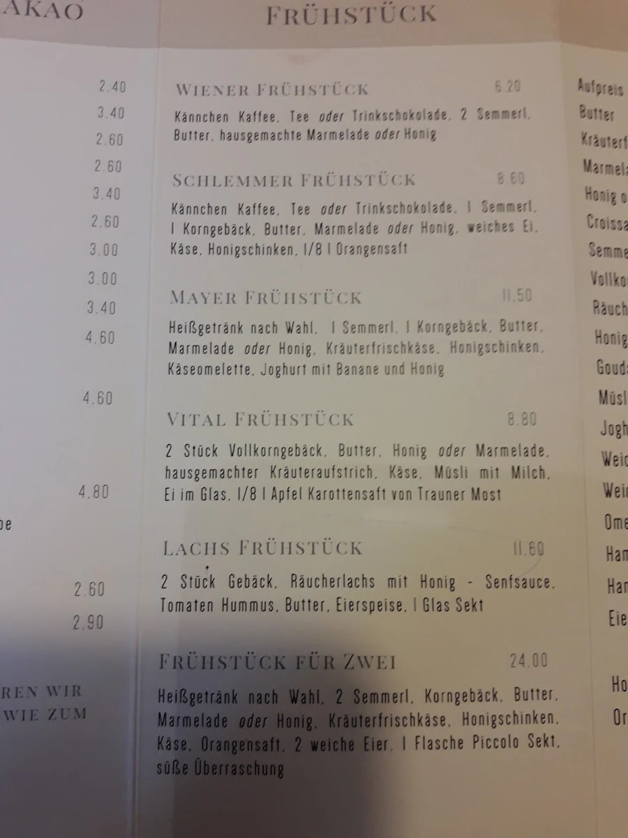 Speisekarte photo 1