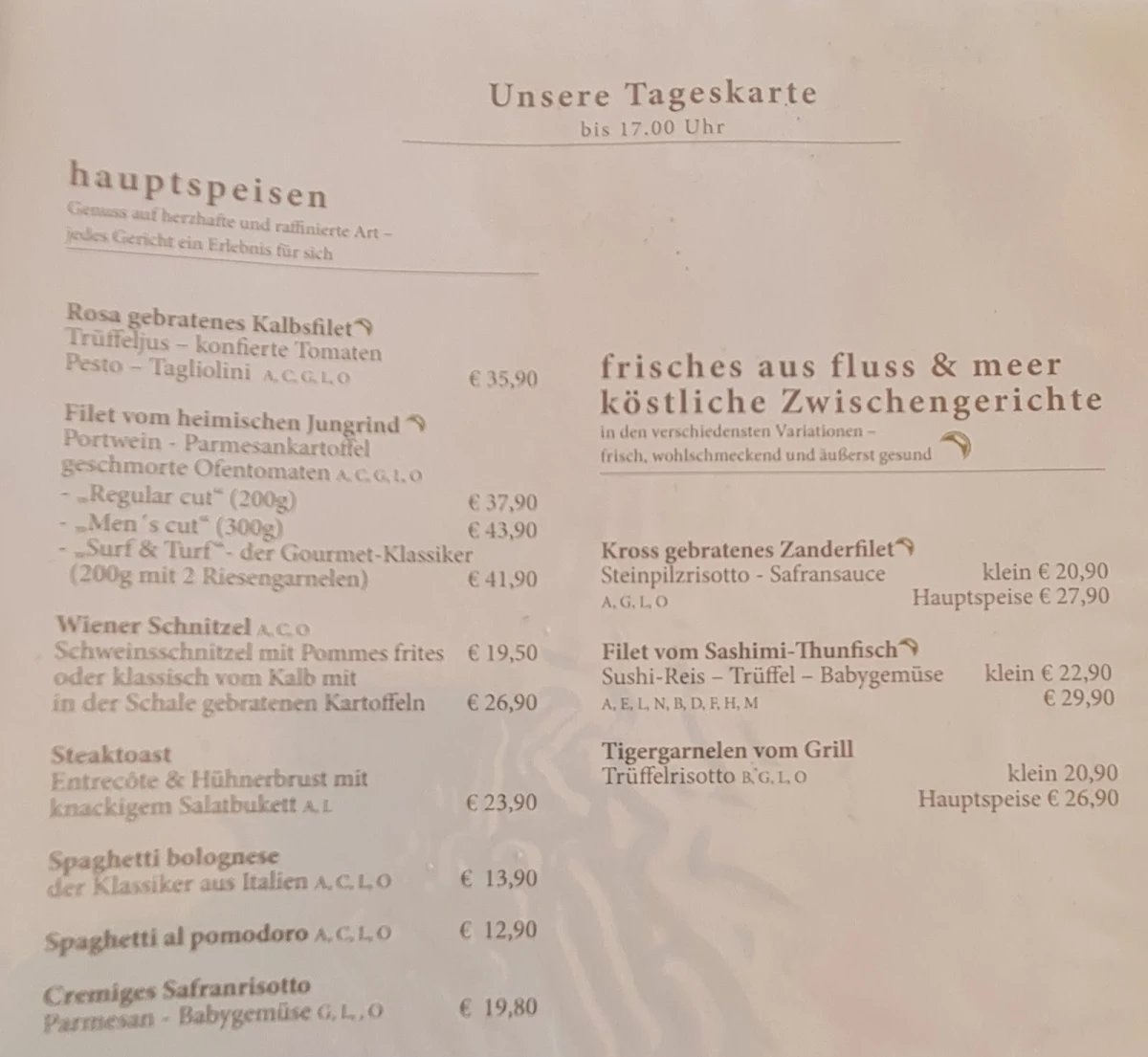 Speisekarte photo 1