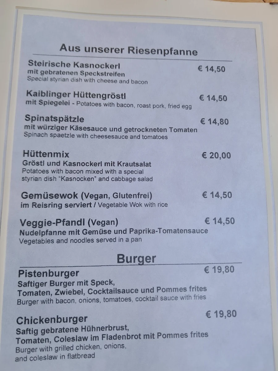 Speisekarte photo 1