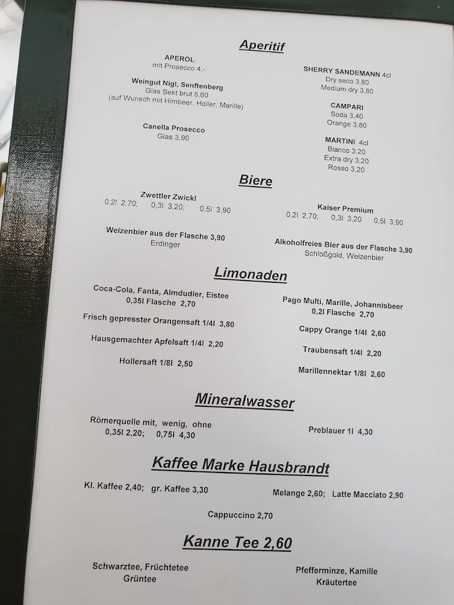 Speisekarte photo 3