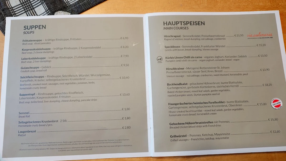 Speisekarte photo 2