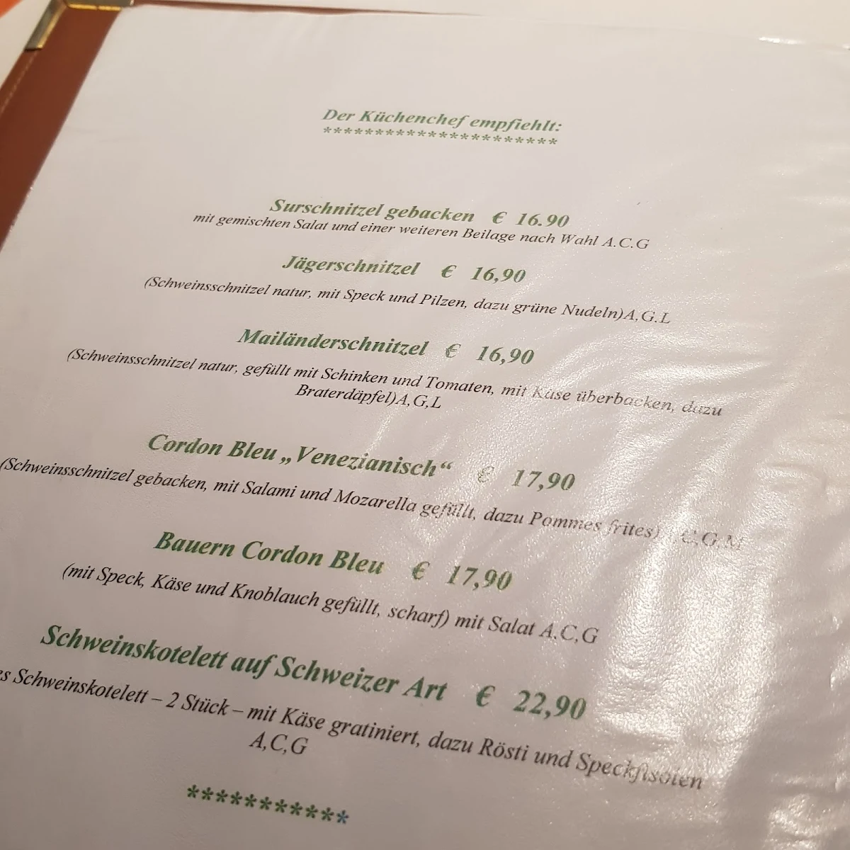 Speisekarte photo 1