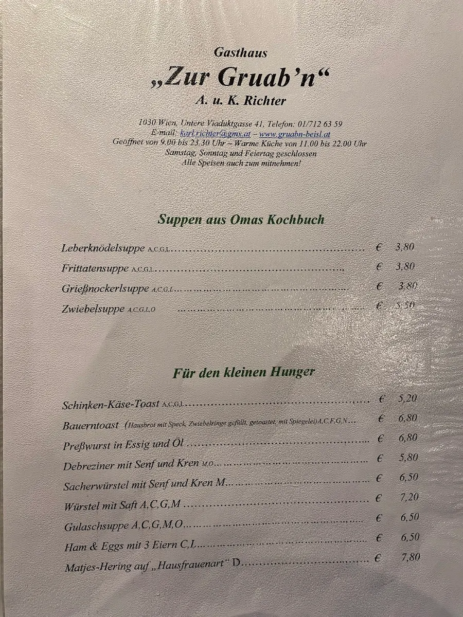 Speisekarte photo 2
