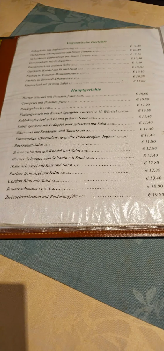 Speisekarte photo 5
