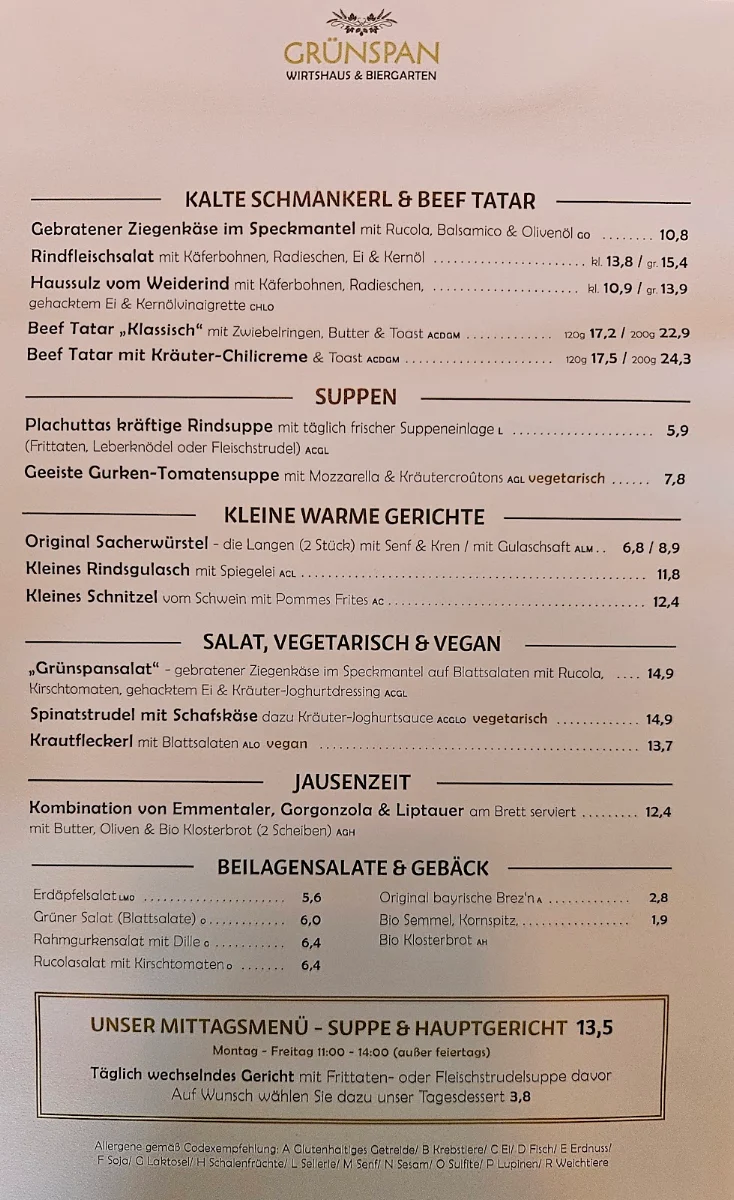 Speisekarte photo 1