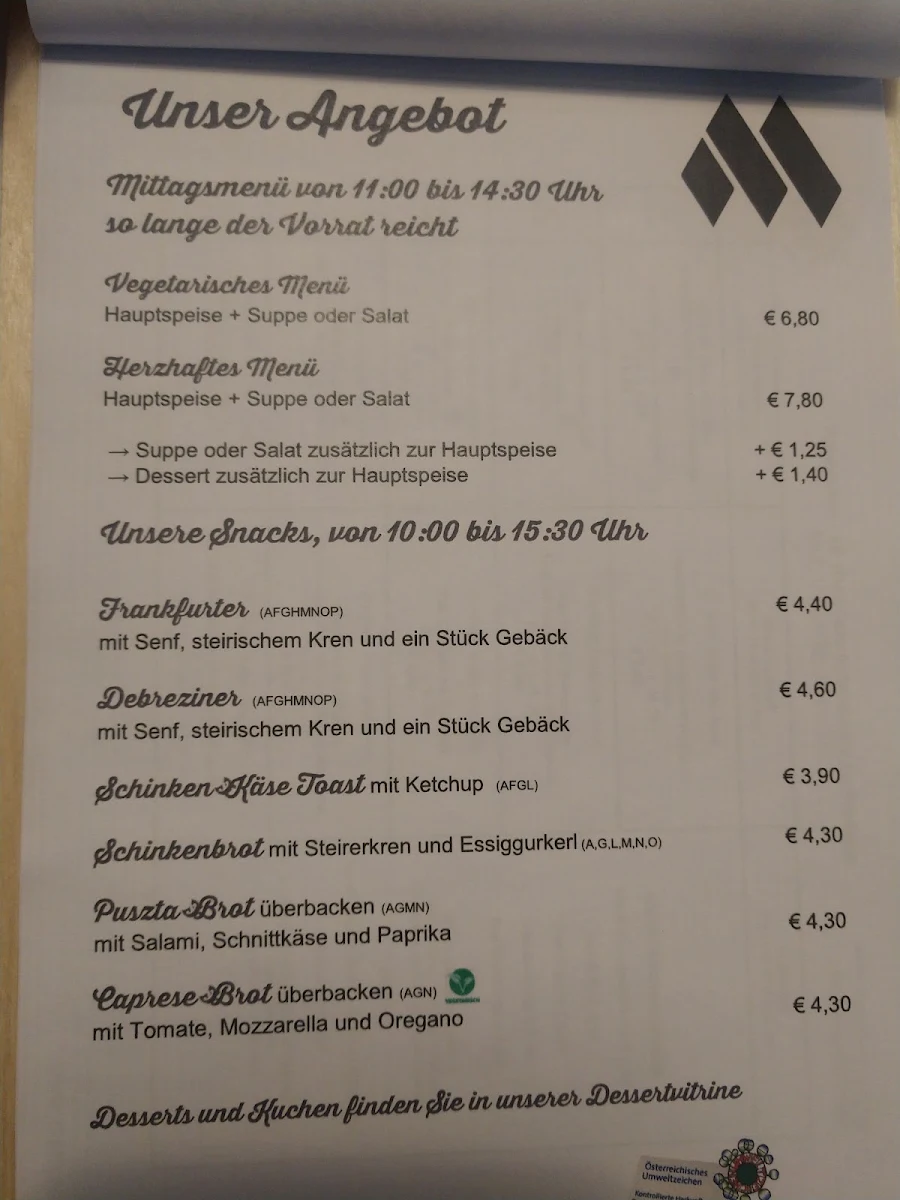 Speisekarte photo 1
