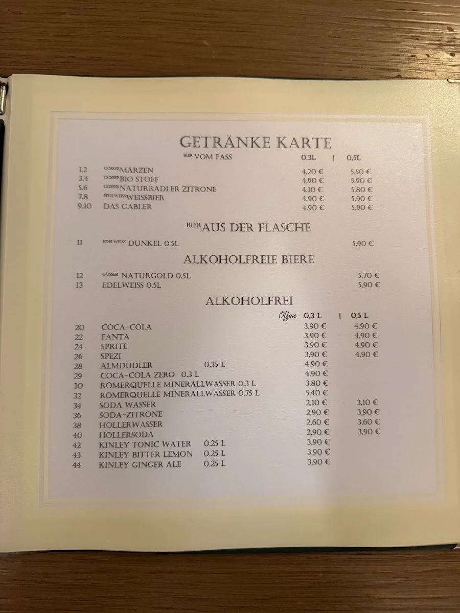 Speisekarte photo 1