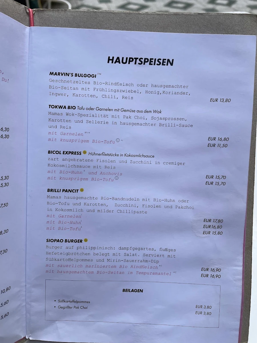 Speisekarte photo 2