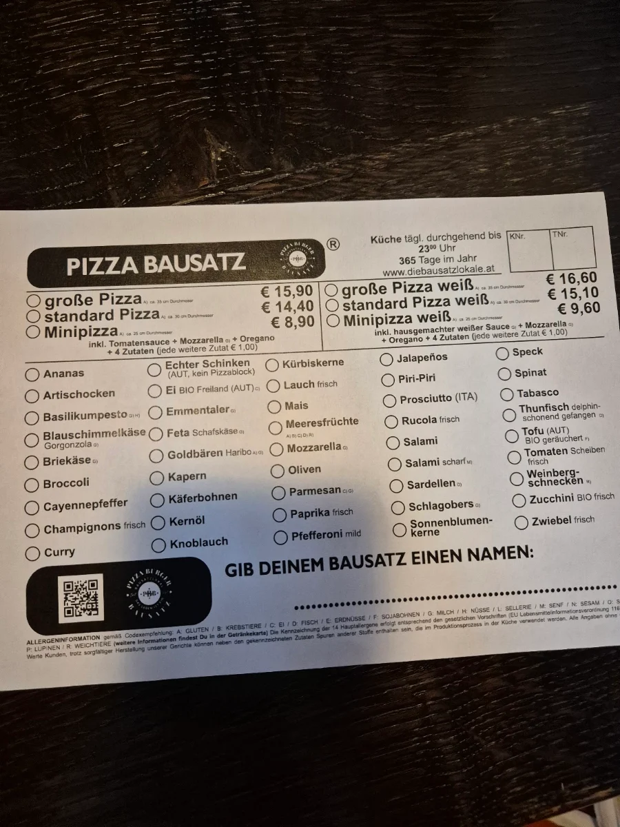 Speisekarte photo 2