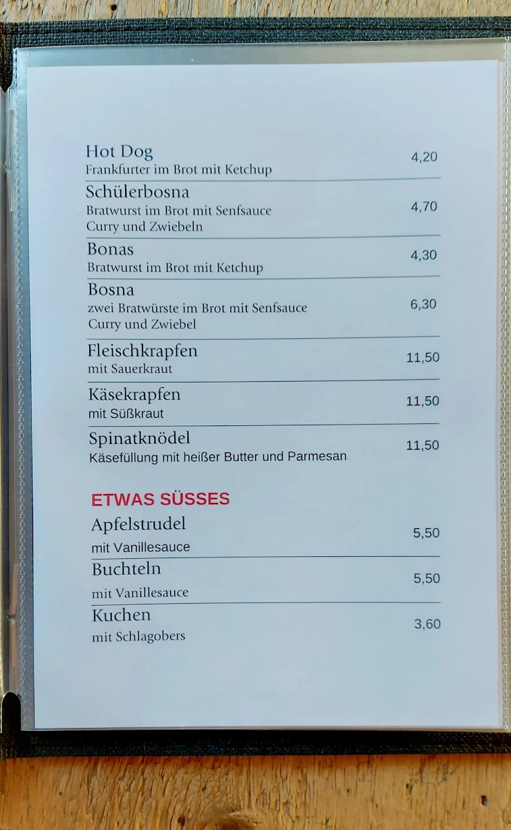 Speisekarte photo 2