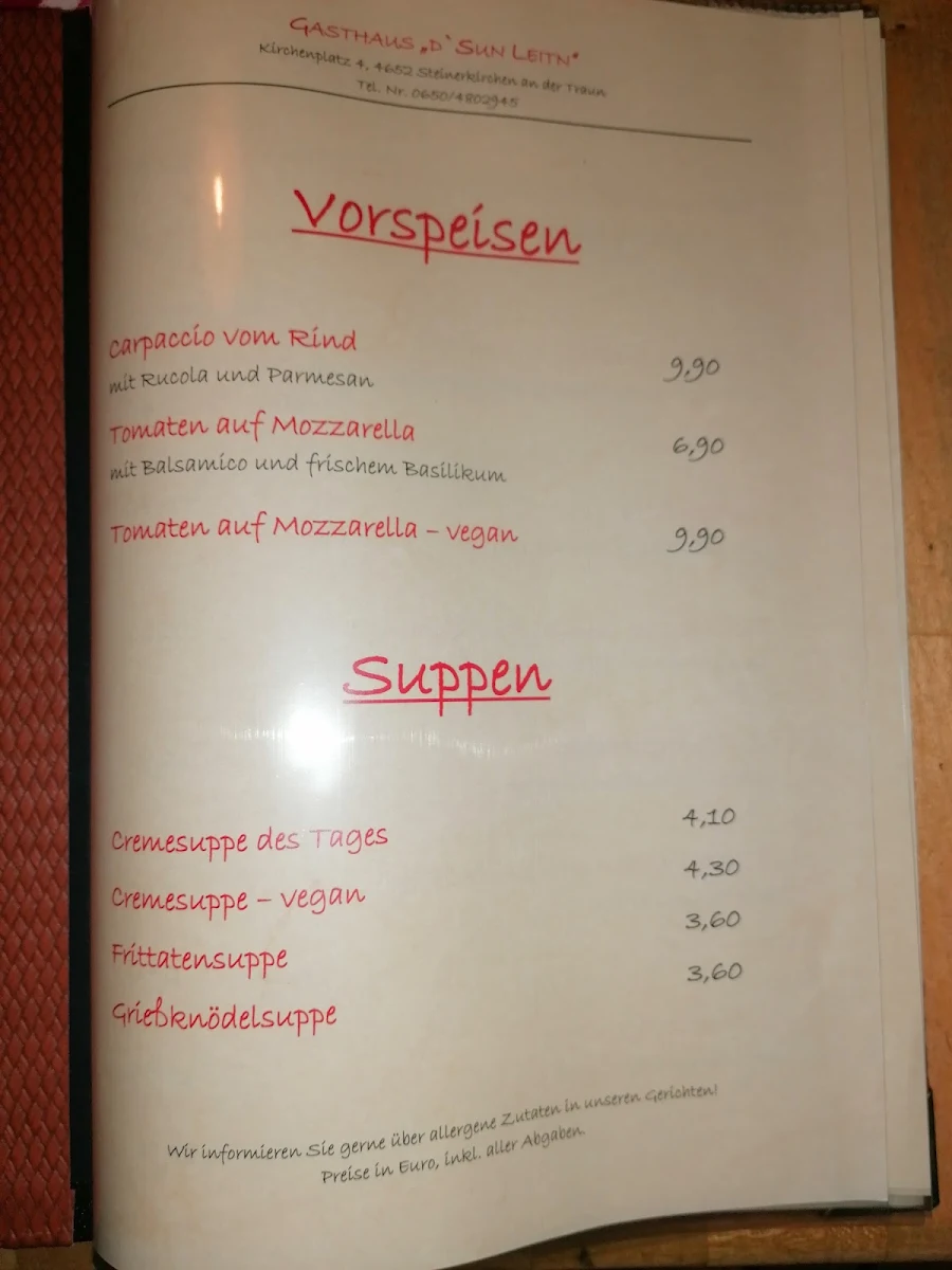 Speisekarte photo 4