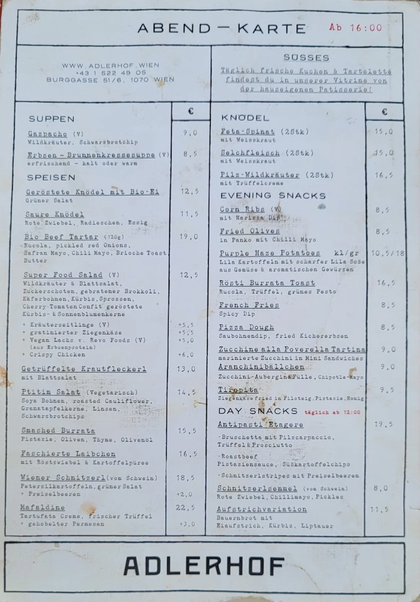 Speisekarte photo 1
