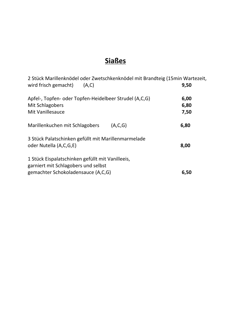 Speisekarte photo 3