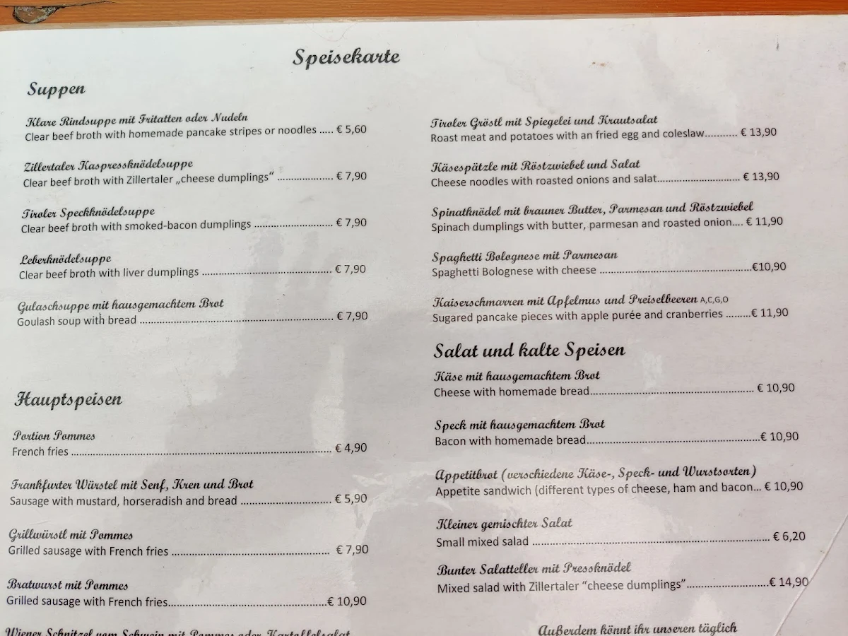 Speisekarte photo 8