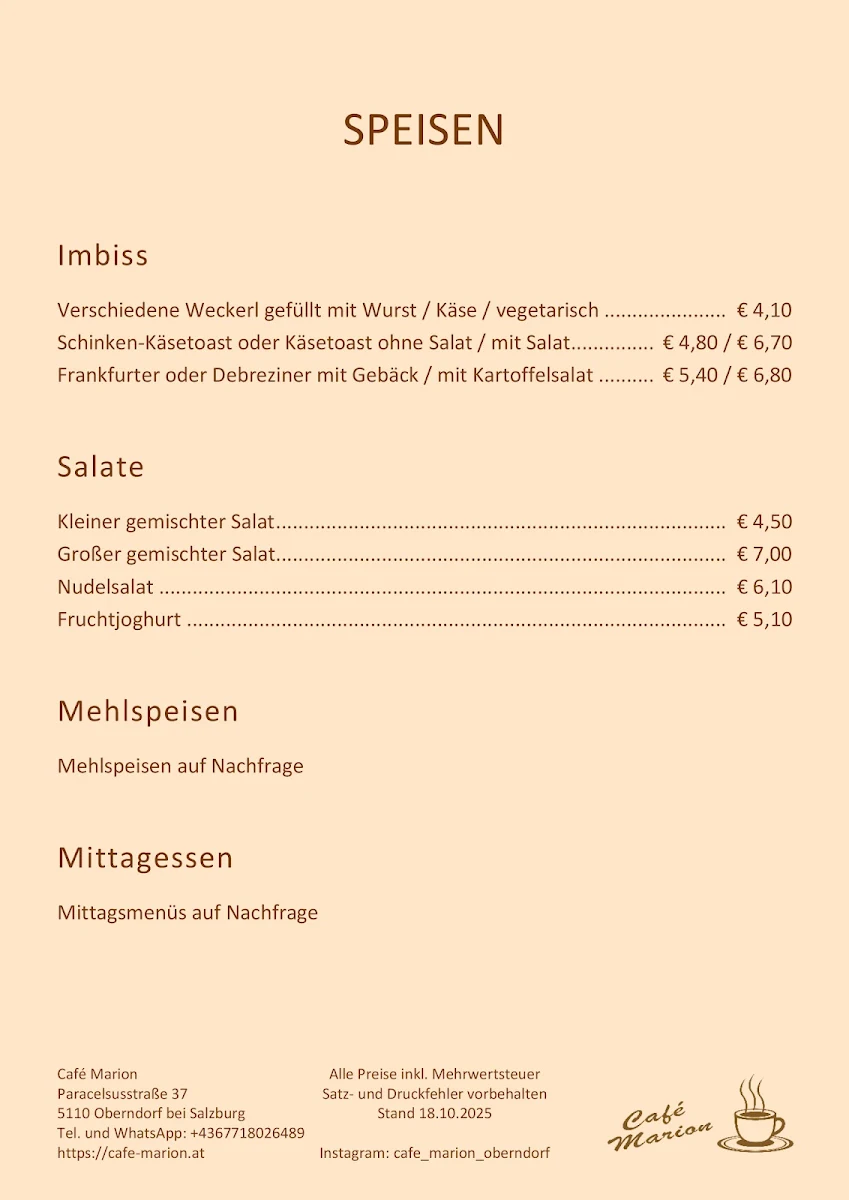 Speisekarte photo 2