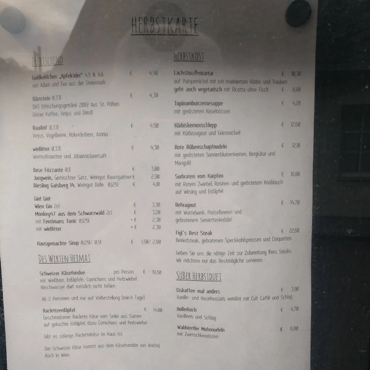Speisekarte photo 1