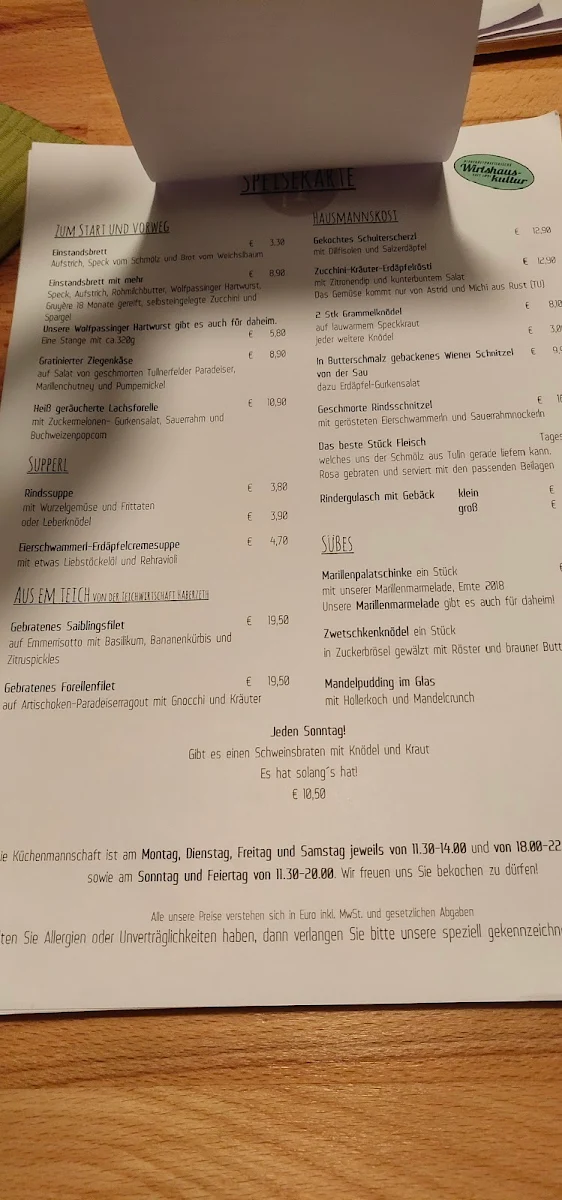 Speisekarte photo 2