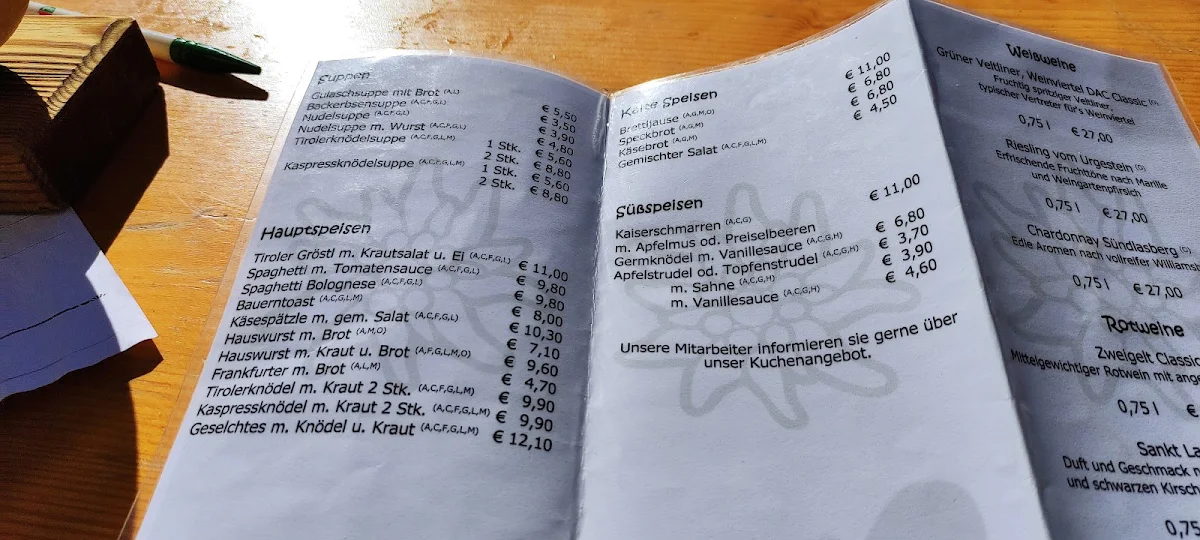 Speisekarte photo 8
