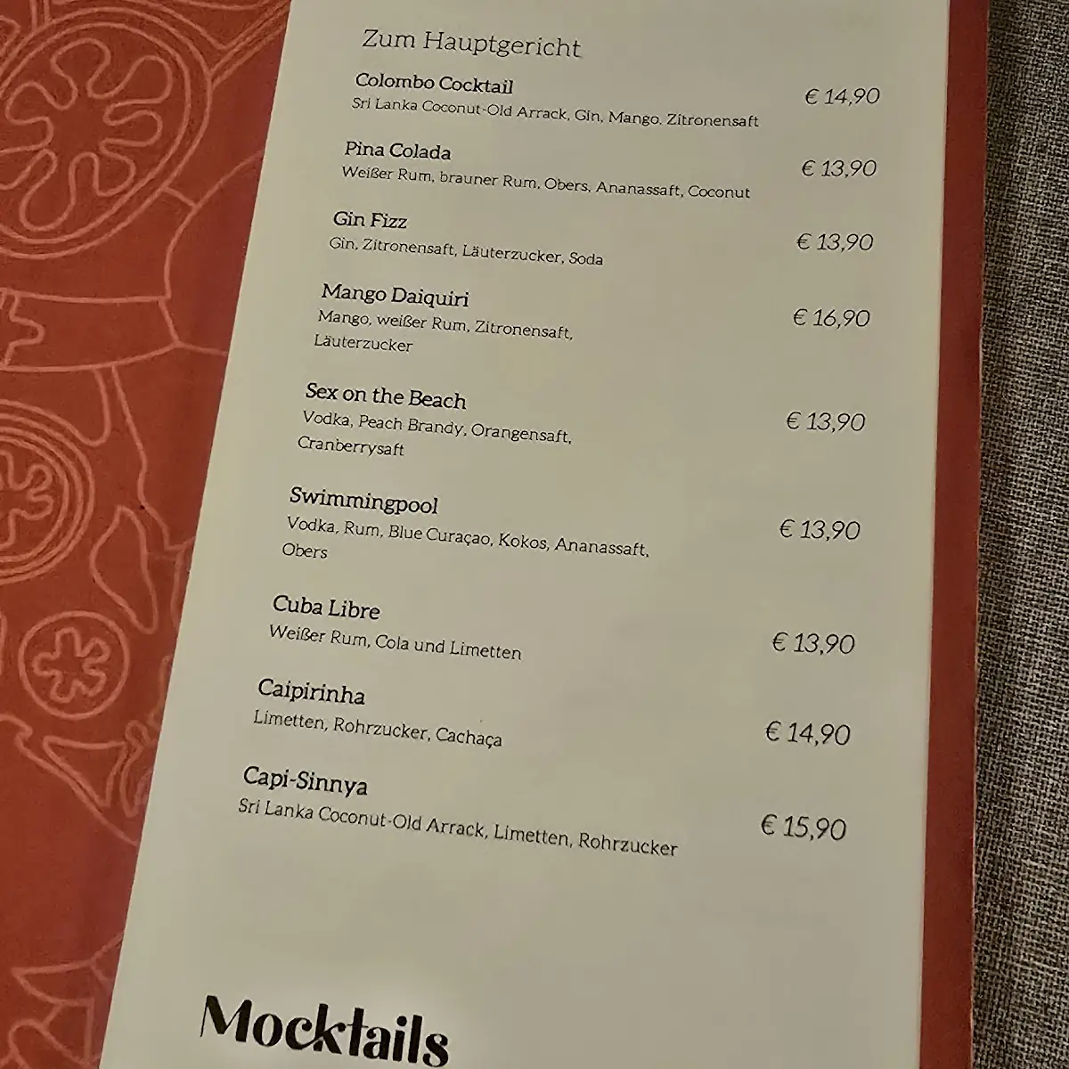 Speisekarte photo 4