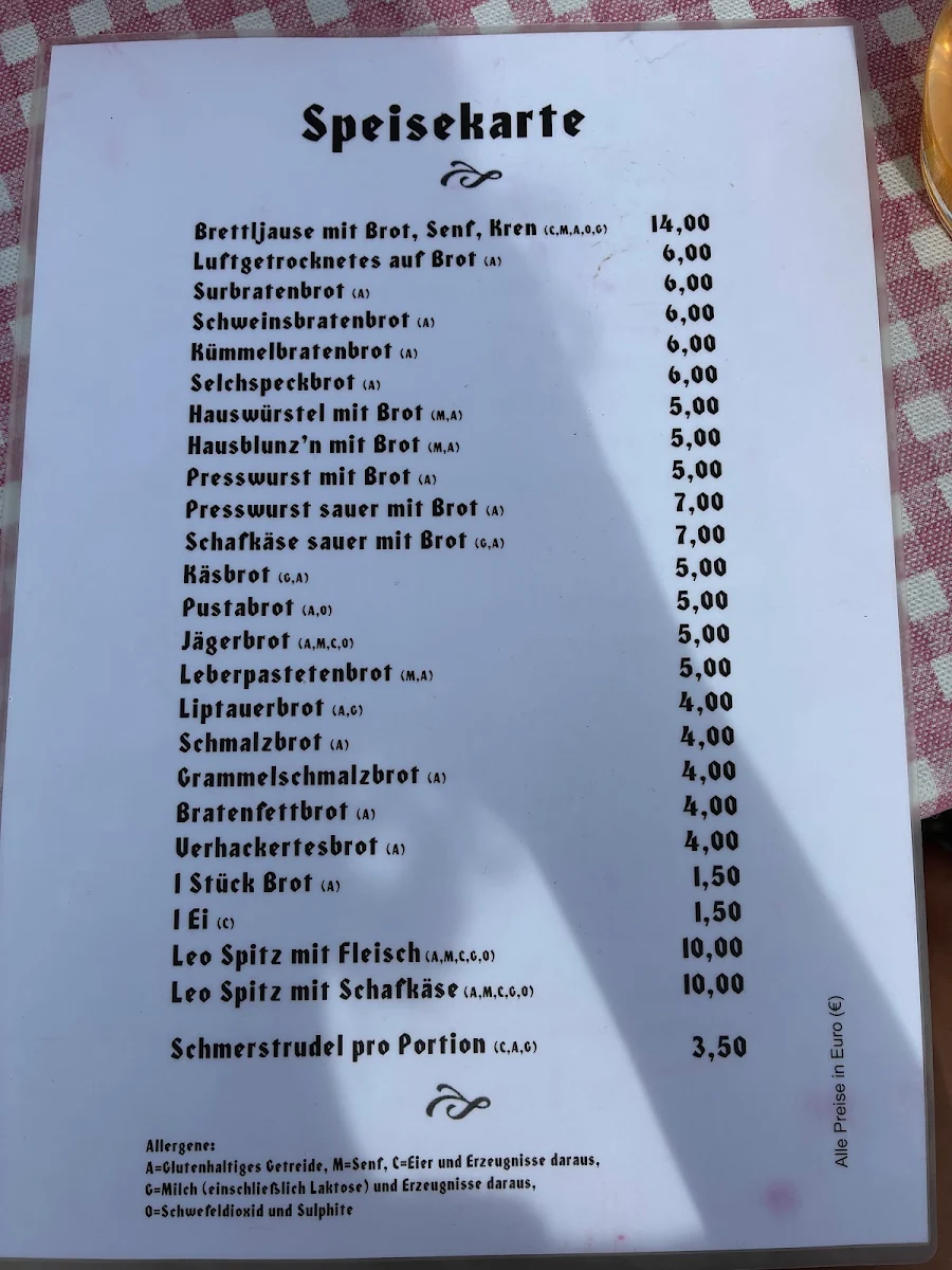 Speisekarte photo 1