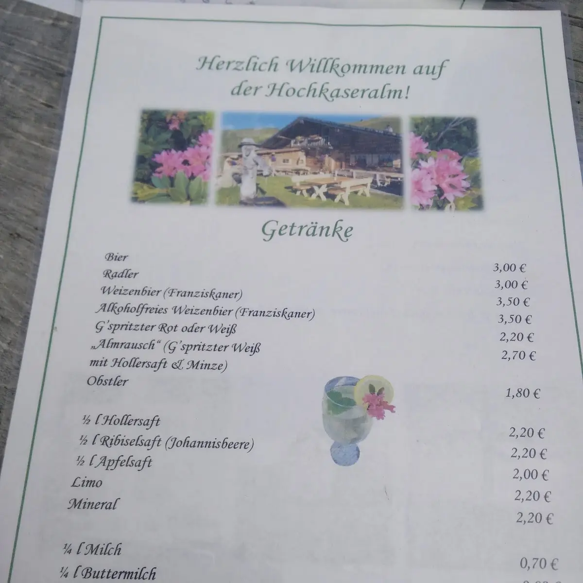 Speisekarte photo 1