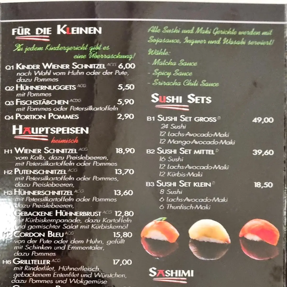 Speisekarte photo 1