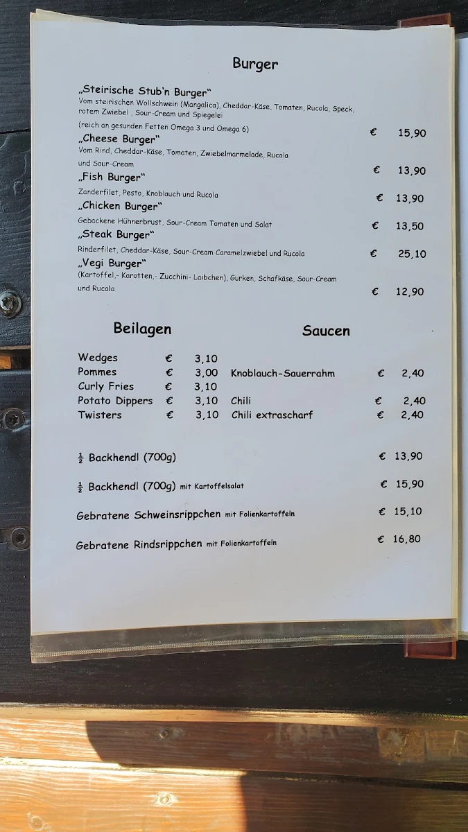 Speisekarte photo 1