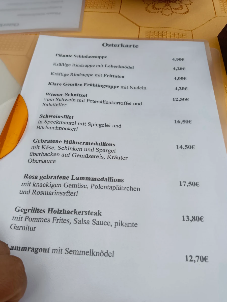 Speisekarte photo 1
